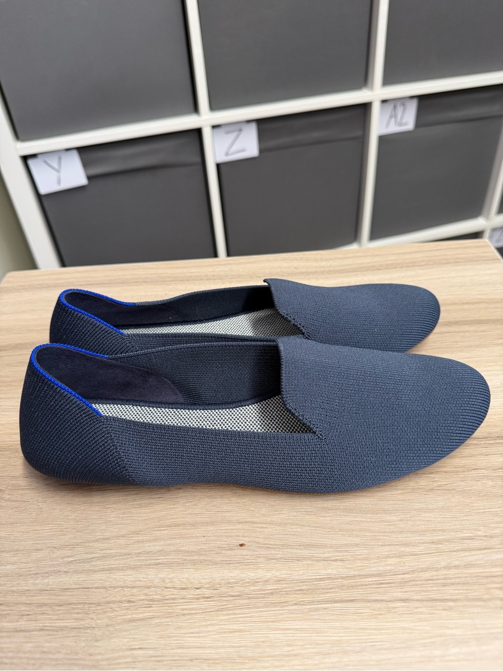 Rothy’s Slip-On Knit Round Toe Loafers in Dark Blue - Picture 3 of 5